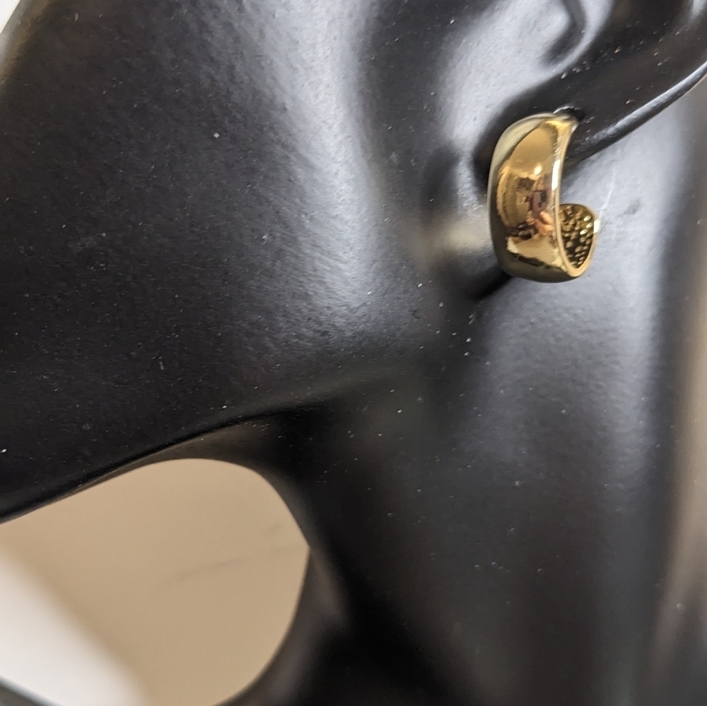 Bold Elements Gold Tone Hoop Earrings